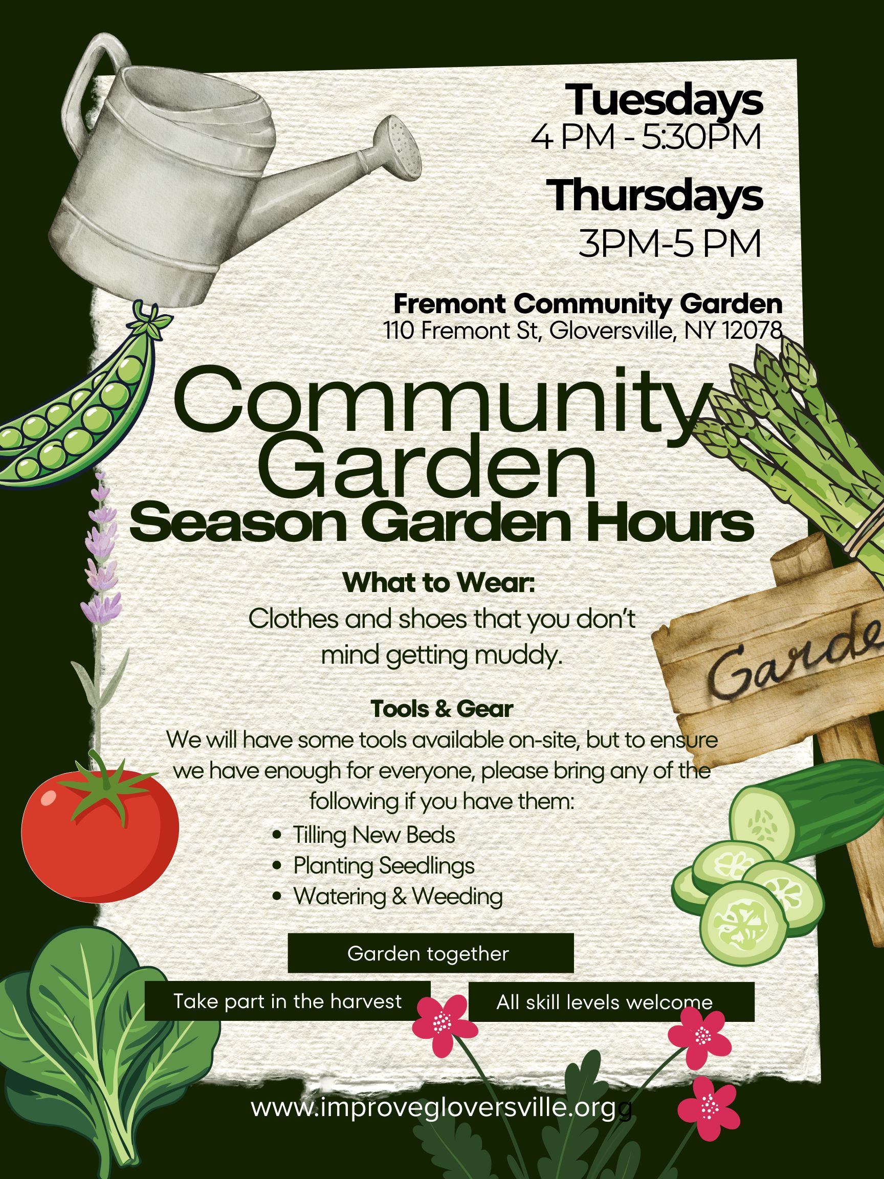 TuesdayThursday Garden Hours